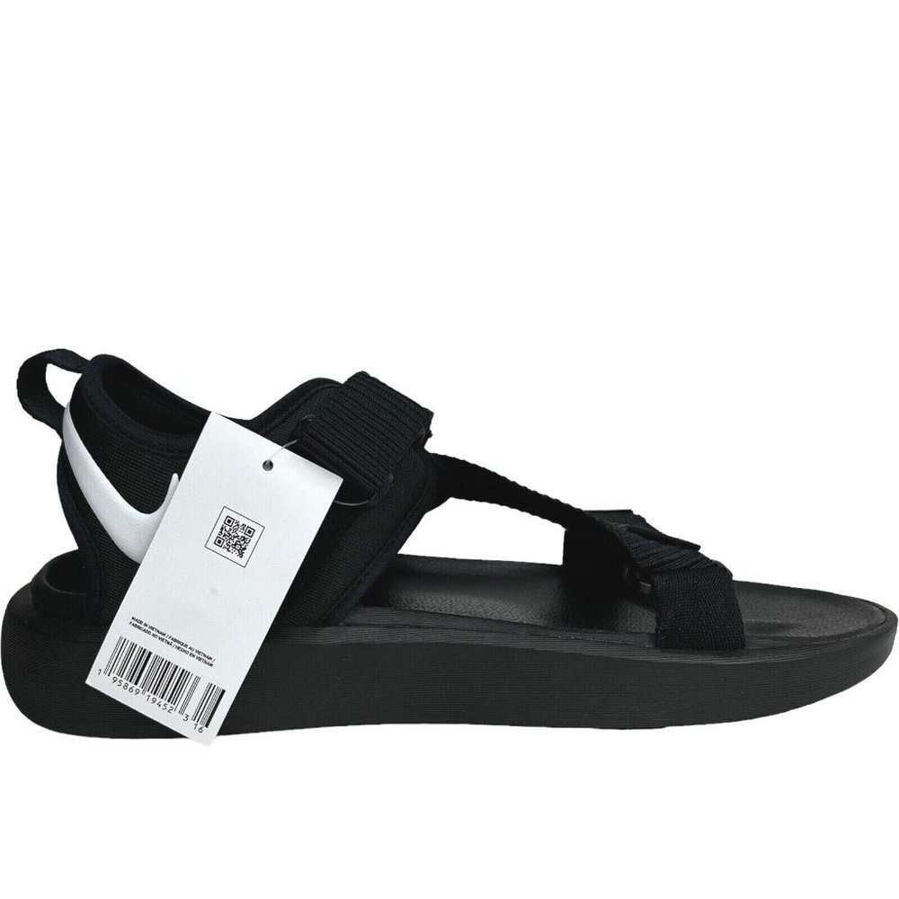 Nike Mens Vista Casual Sandals Size 12 Black White Lightweight & Comfortable - Picture 5 of 14